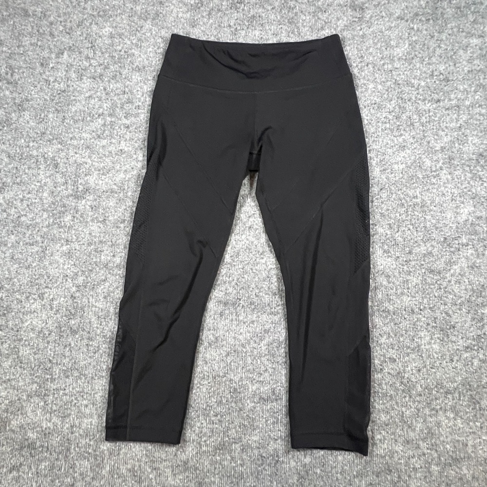 90 Degree By Reflex Leggings Women Medium Black stretch High Waisted gym Workout